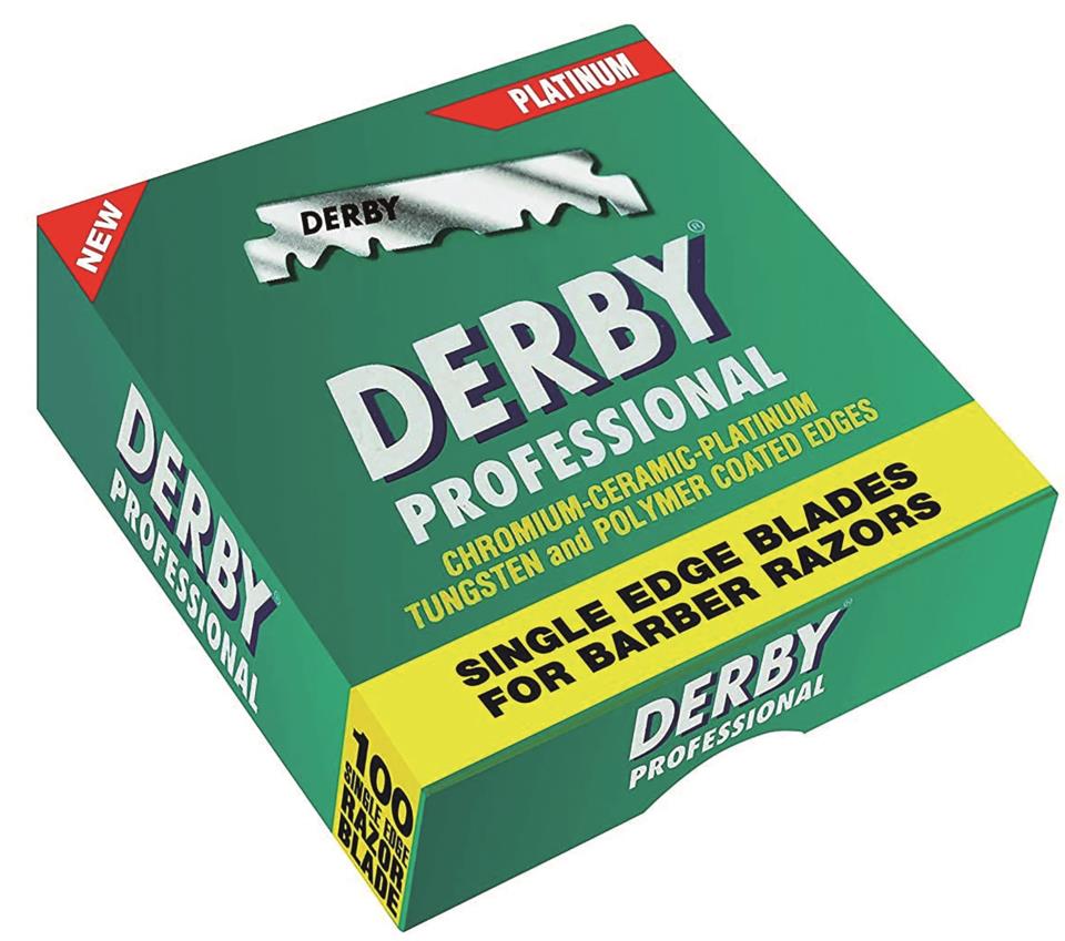 Derby Professional Single Edge Razor Blades 100-pack