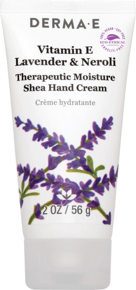 Derma E Vitamin E Fragrance-Free, Therapeutic Moisture Shea Hand Cream 56 g