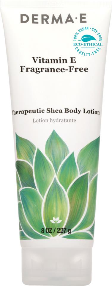 Derma E Vitamin E Shea Body Lotion, Fragrance-Free & Therapeutic 236 ml