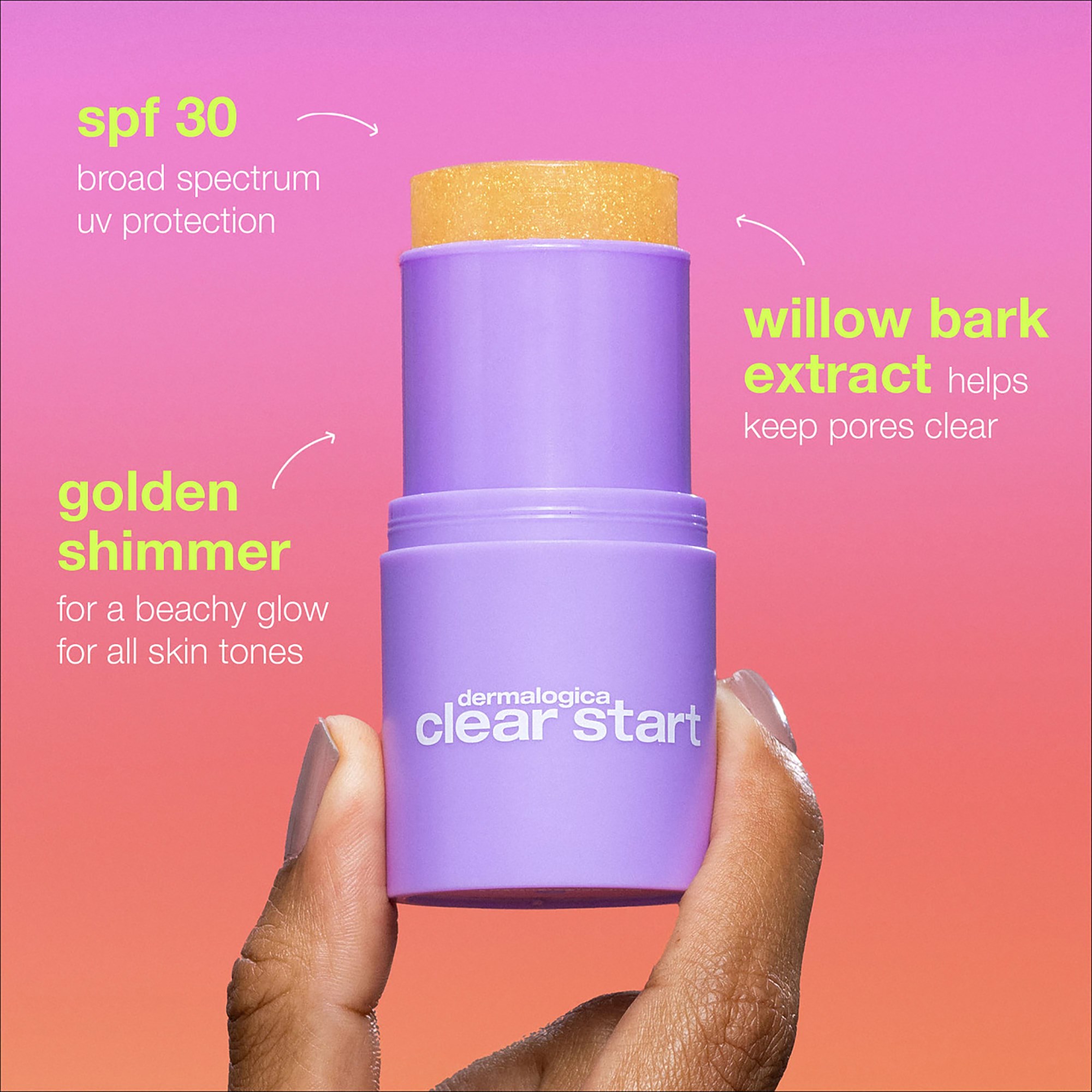 Dermalogica Clear Start Golden Hour Hydrating SPF30 Stick 20 ml (obrázok 4)