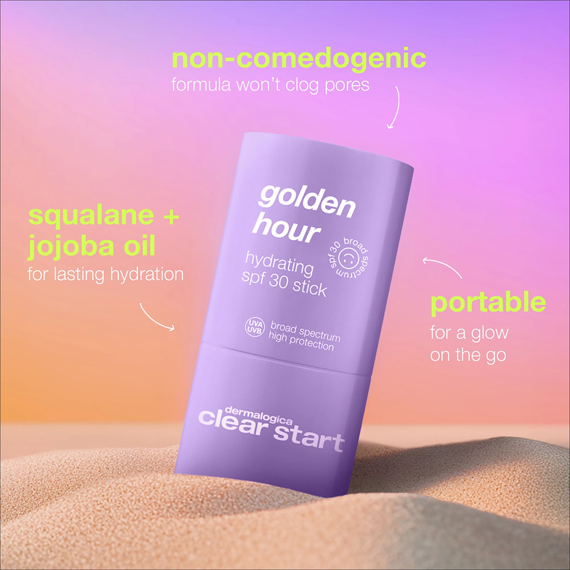 Dermalogica Clear Start Golden Hour Hydrating SPF30 Stick 20 ml (obrázok 6)