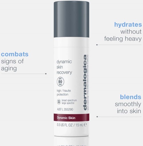 En hudvårdsprodukt från Dermalogica som ger fukt, skyddar med SPF 50 och kämpar mot ålderstecken.