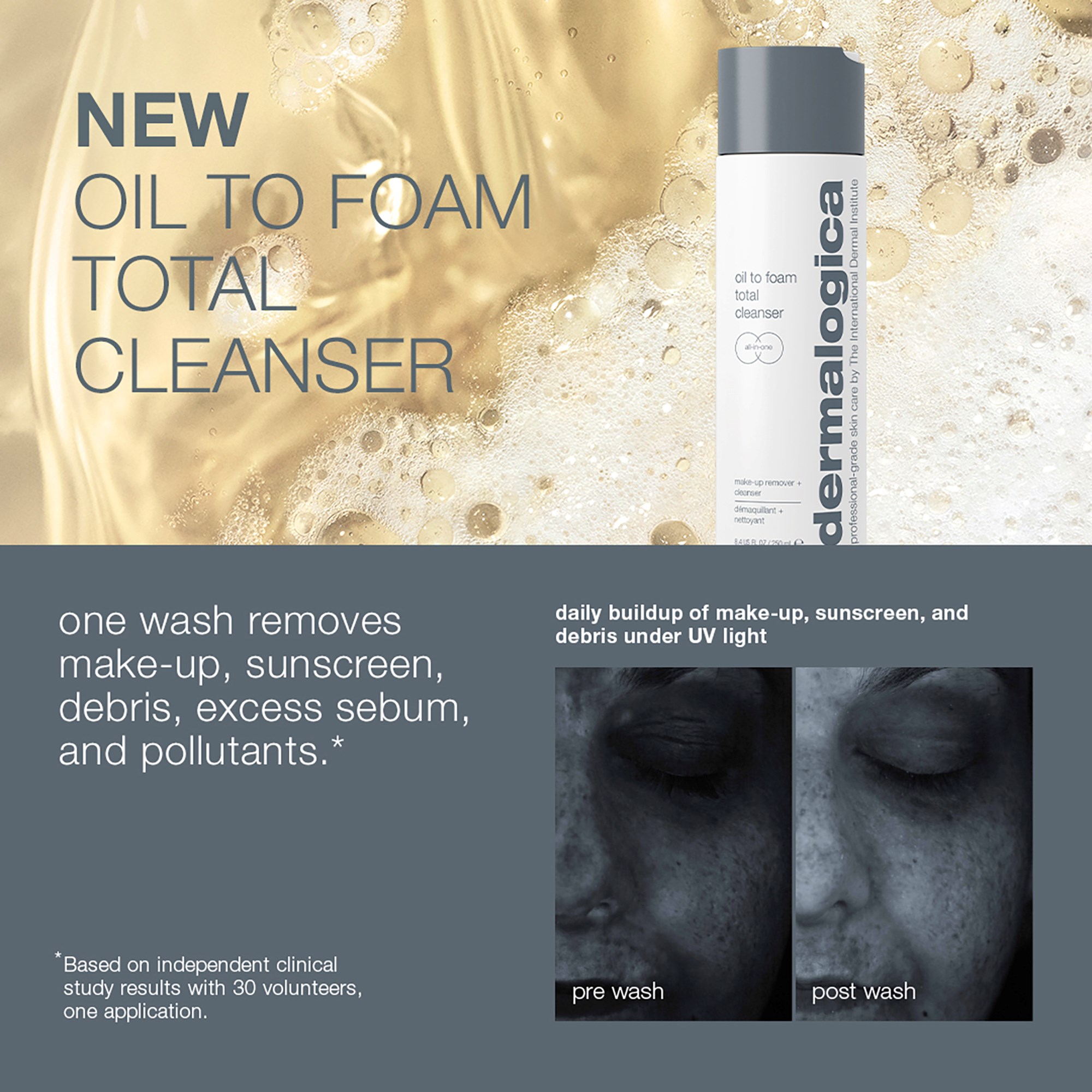 Dermalogica Oil to Foam Total Cleanser 250 ml (obrázok 4)