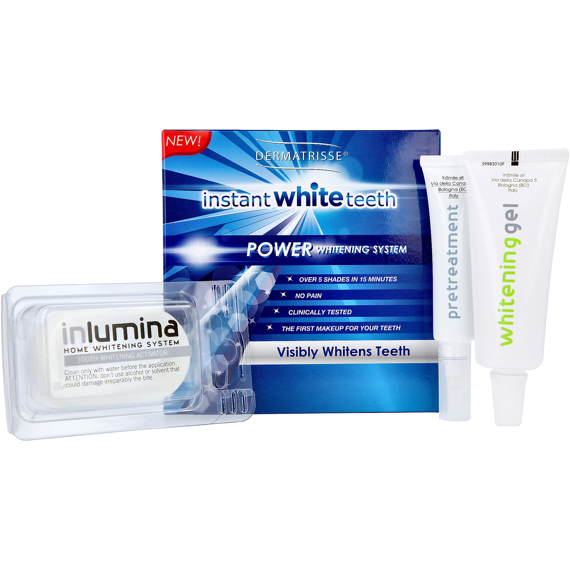 Läs mer om Dermatrisse Instant White Teeth Kit