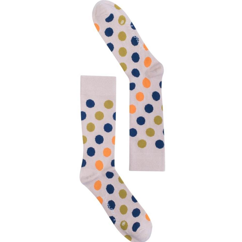 Dermatrisse Wear Jimmies Grey/Multicolor Dotted Bamboo Socks 36-40