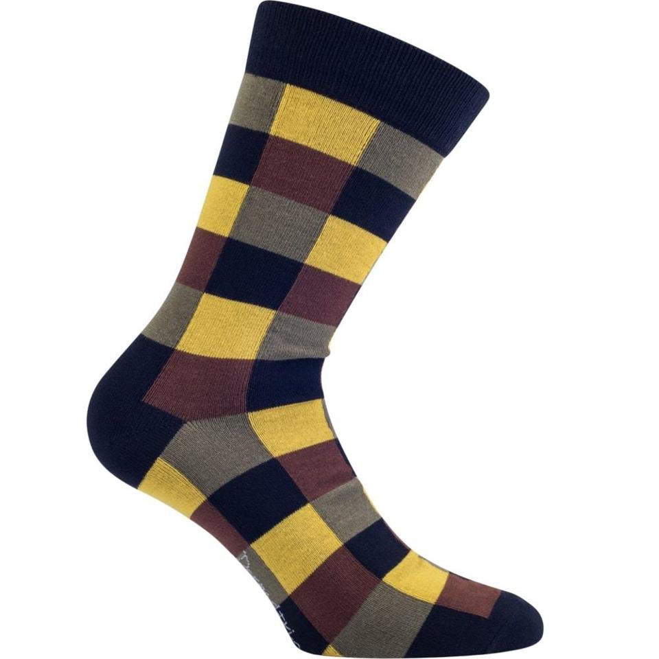 Dermatrisse Jimmies Yellow/Black/Brown Bamboo Socks 41-46