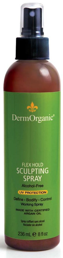 DermOrganic Flex Hold Sculpting Spray, 236 Ml – Stylingspray Mit Arganöl & UV-Schutz
