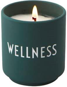 DESIGN LETTERS Scented candle Small Green Wellness