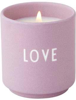DESIGN LETTERS Scented candle Small Lavendel Love