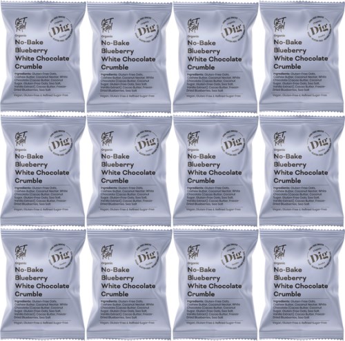 Dig GET RAW No-Bake Blueberry White Chocolate Crumble 12 x 35g