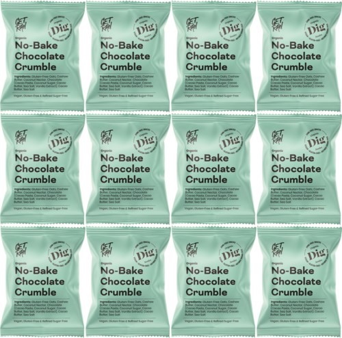 Dig GET RAW Organic No-Bake Chocolate Crumble 12 x 35g