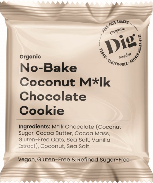 Dig Organic No-Bake Coconut M*lk Chocolate Cookie 35 g