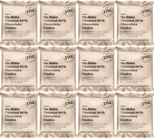 Dig Organic No-Bake Coconut M*lk Chocolate Cookie 12 x 35g