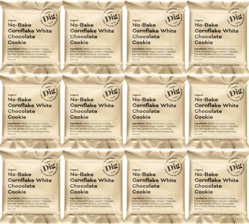 Dig Organic No-Bake Cornflake White Chocolate Cookie 12 x 35g