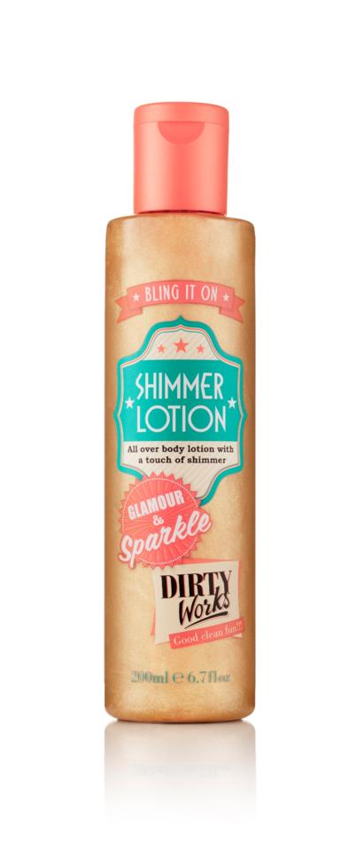 Dirty Works Bling It On Shimmer Lotion 200ml