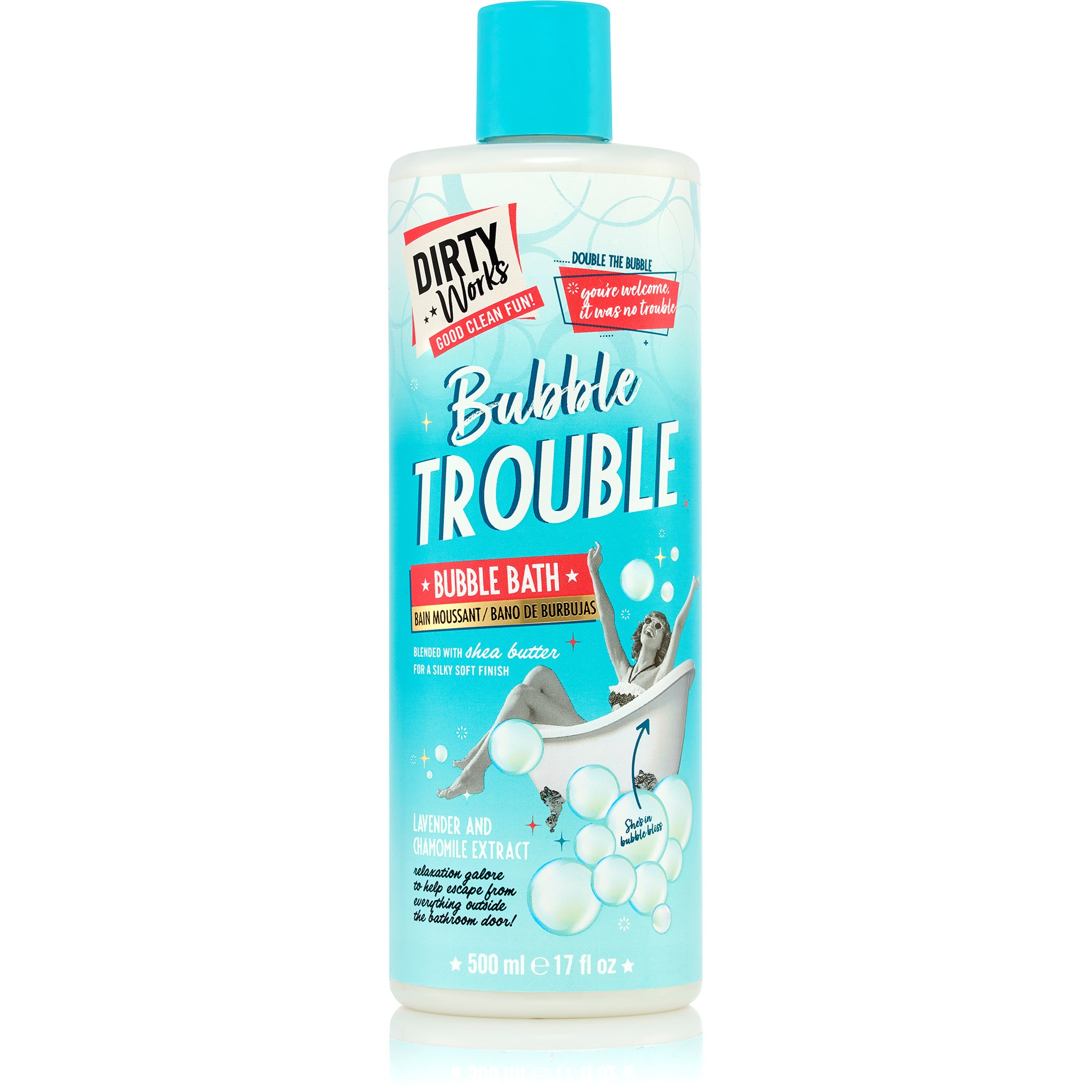 Läs mer om Dirty Works Bubble Trouble Bubble Bath 500 ml