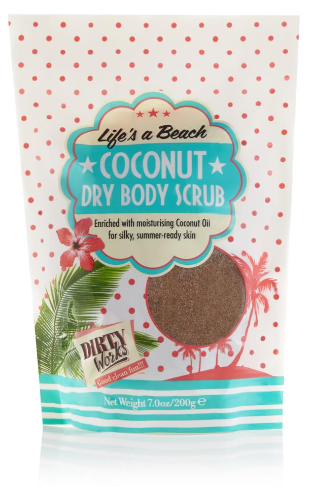 Dirty Works Coconut Dry Body Scrub 200g