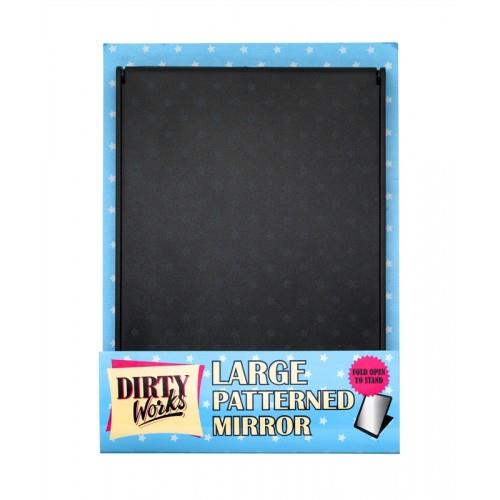 Dirty Works Large Pattened Mirror 14x10.5cm