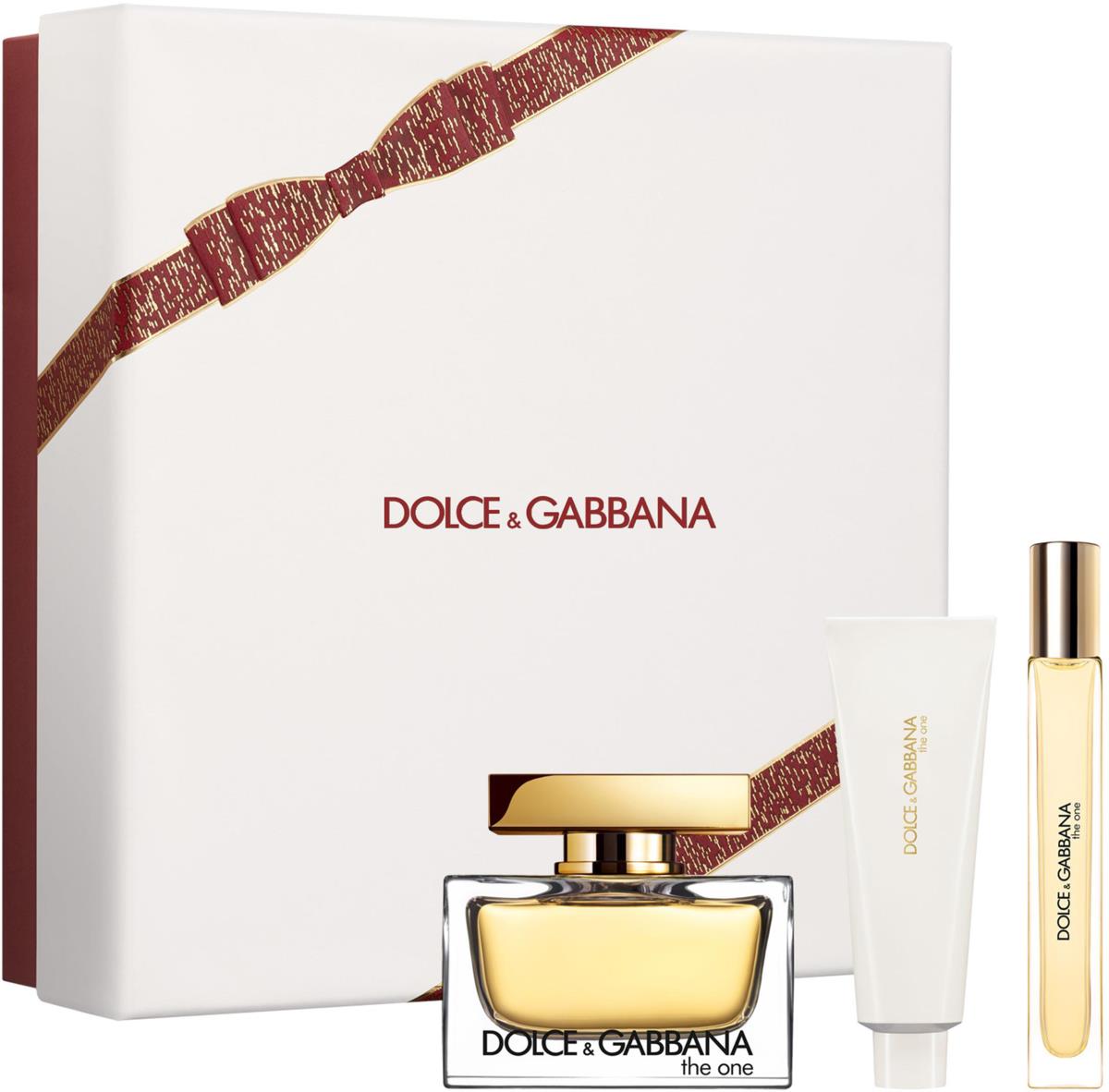 Dolce Gabbana Gift Set The One EdP 75 ml Body Lotion 50 ml Travel  Spray EdP 10 ml