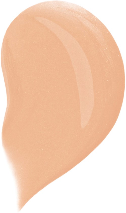 Beige meikkisieni muodoltaan tipun muotoinen ja sileä.
