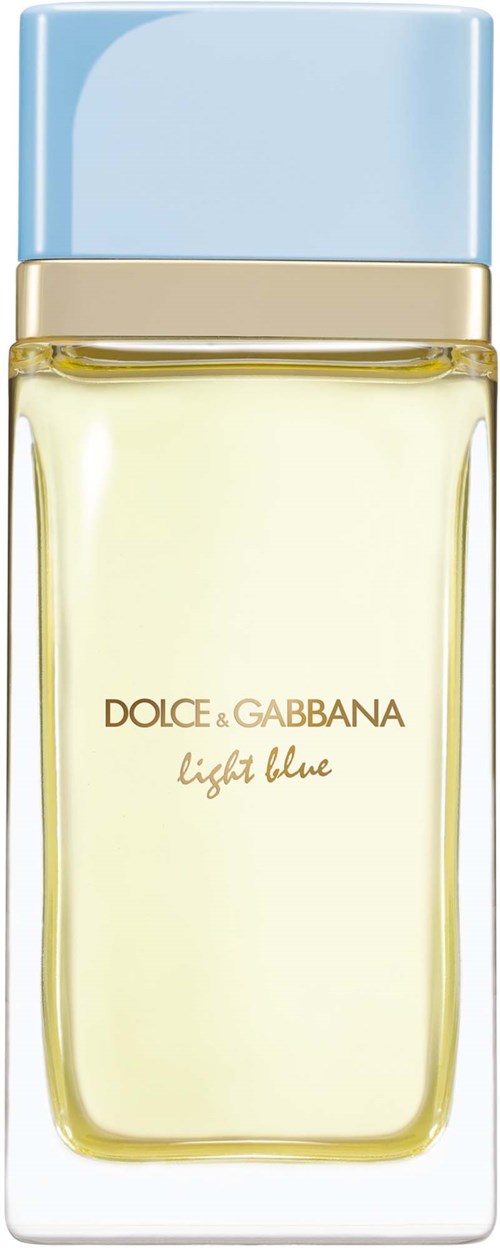 Eine Paris-inspirierte Parfümflasche mit blauem Deckel und hellgelber Flüssigkeit.