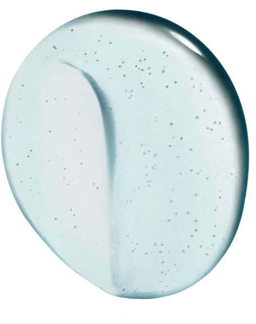 Een bleke, ovale tablet met kleine zwarte vlekken en een gebogen lijn die het in twee delen splitst.