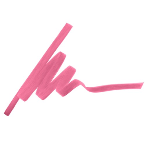 Pink band är virad och vriden på en vit bakgrund.