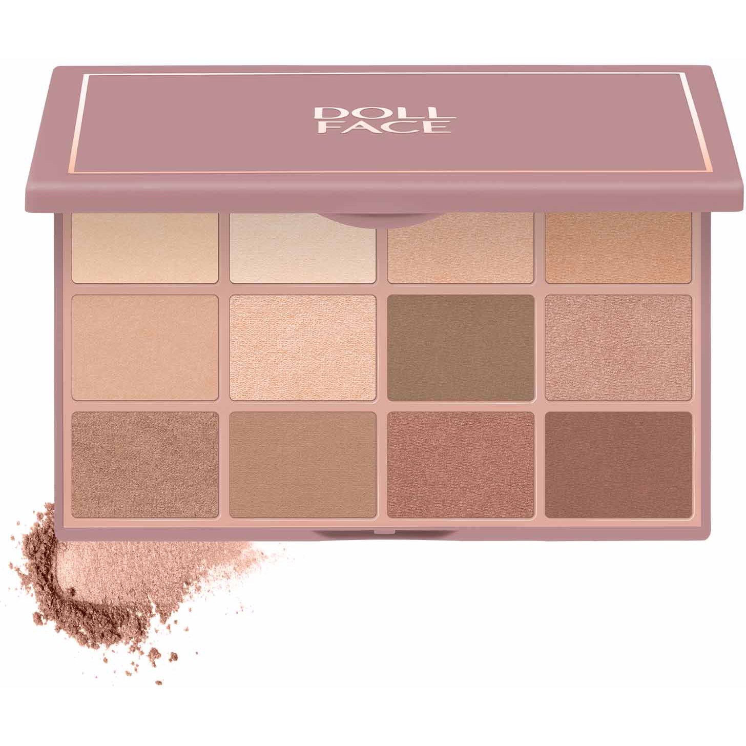 Doll Face 12 Shade Shadow Palette Legendary Naturals (obrázok 3)