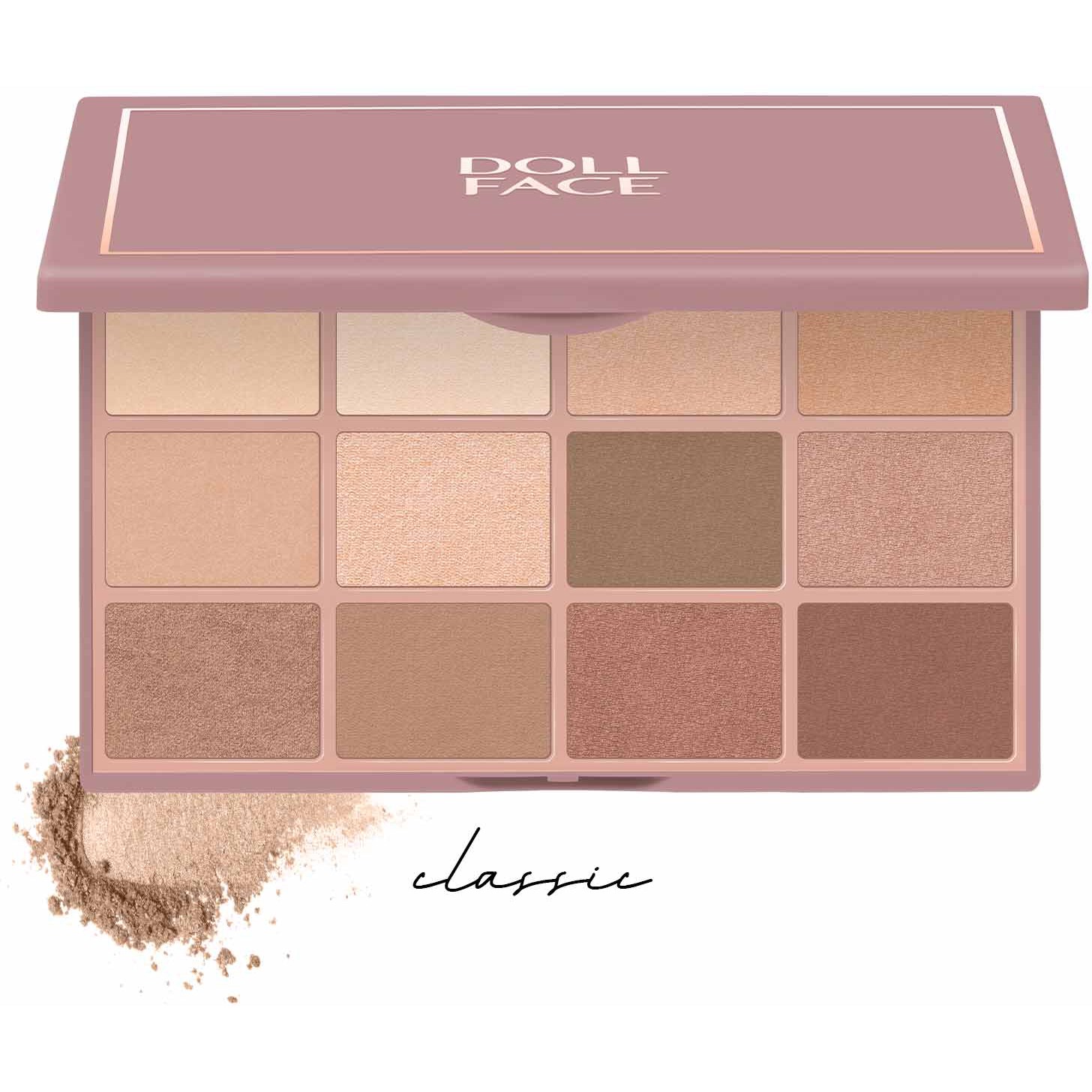 Doll Face 12 Shade Shadow Palette Legendary Naturals (obrázok 4)