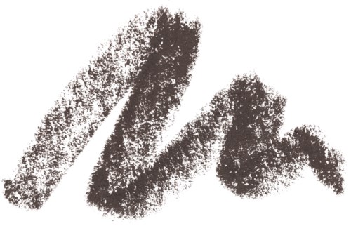 En slät, stiliserad svart logotyp med en texturerad, rökig look formad som ett skissat bokstav eller symbol.