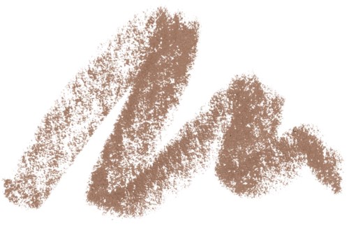 Bilden är en logotyp med en texturerad, brunt-liknande, stiliserad bokstav eller form på en svart och vit bakgrund.