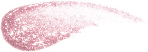 En rosa glitteraktig sverte på hvit bakgrunn. Den ser skinnende ut og har en myk, flytende form.