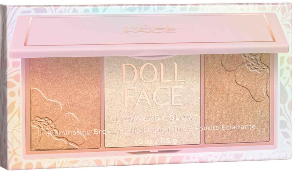Doll Face Glow, Baby, Glow 3 Shade Glow/Highlighter Goddess