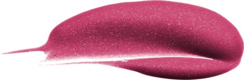 Et blankt, rosa, glitteraktig objekt med spiss ende og glatt, rund overflate.