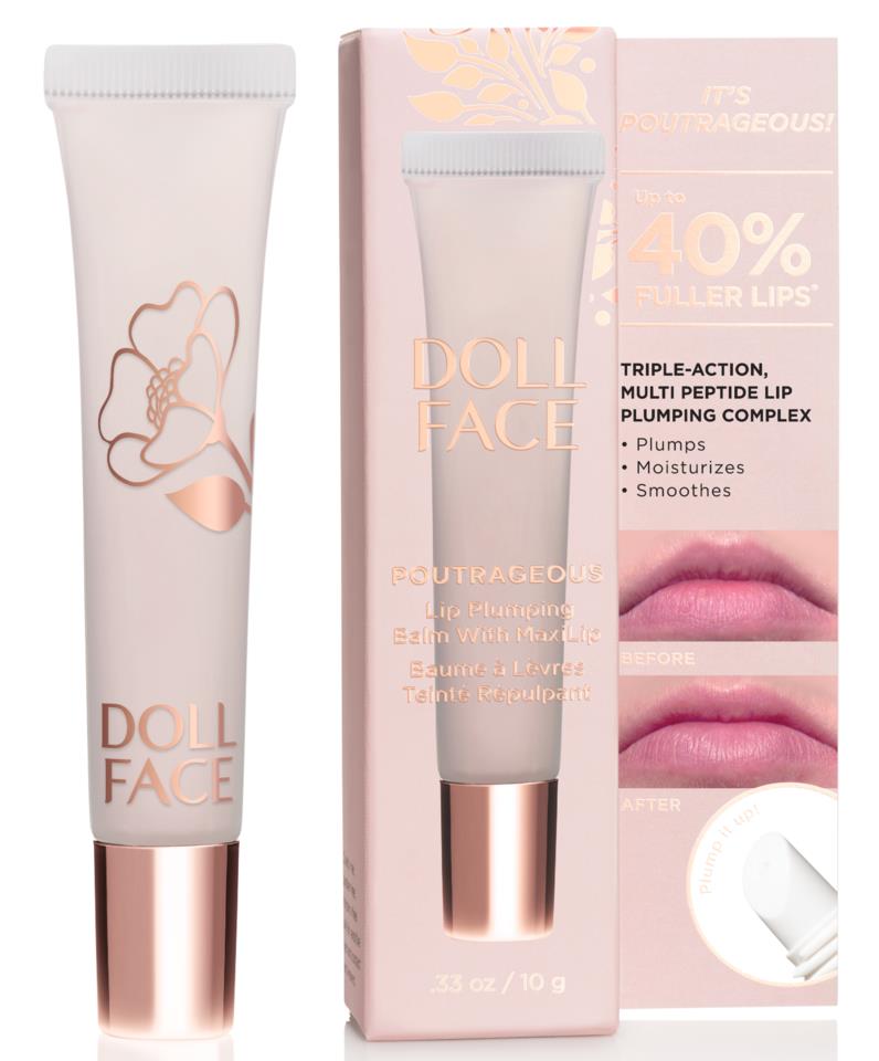 Doll Face Poutrageous! Plumping Balm With Maxilip Clear