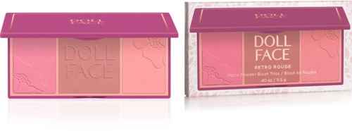 Doll Face Retro Rouge Matte Powder Blush Trios Audrey