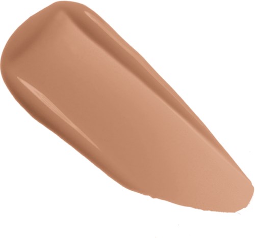 En beige foundation- eller concealerkrem i en glatt, forlängt form. Det ser ut som et sminkeprodukt.