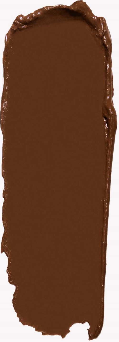 Een chocoladereep met glad, glanzend oppervlak en oneffen randen, langer dan hij breed is.