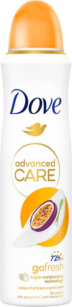 dove go fresh passion fruit & lemongrass antyperspirant w sprayu 150 ml     