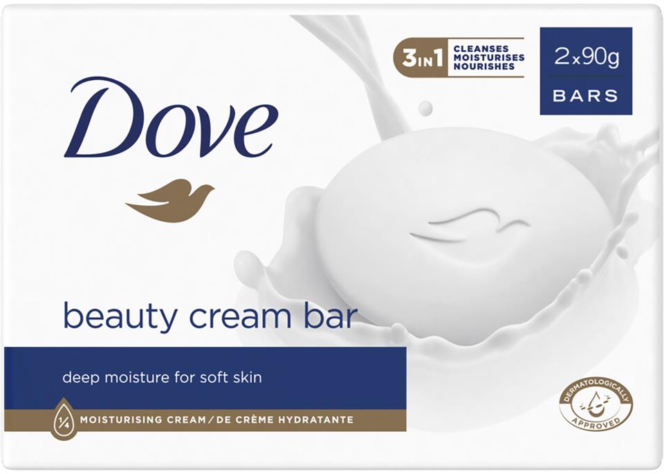Dove Beauty Cream Bar 2-pack 2x90g