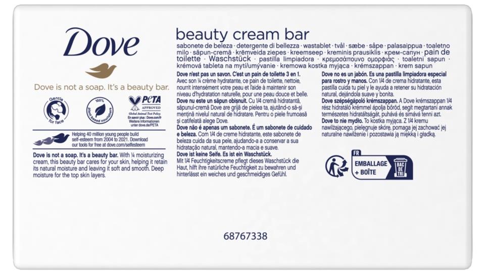 Dove Beauty Cream Bar 4-Pack | lyko.com