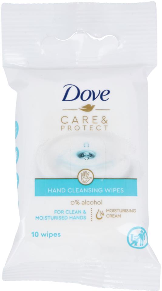 Dove Care & Protect Wipes 10 stk.