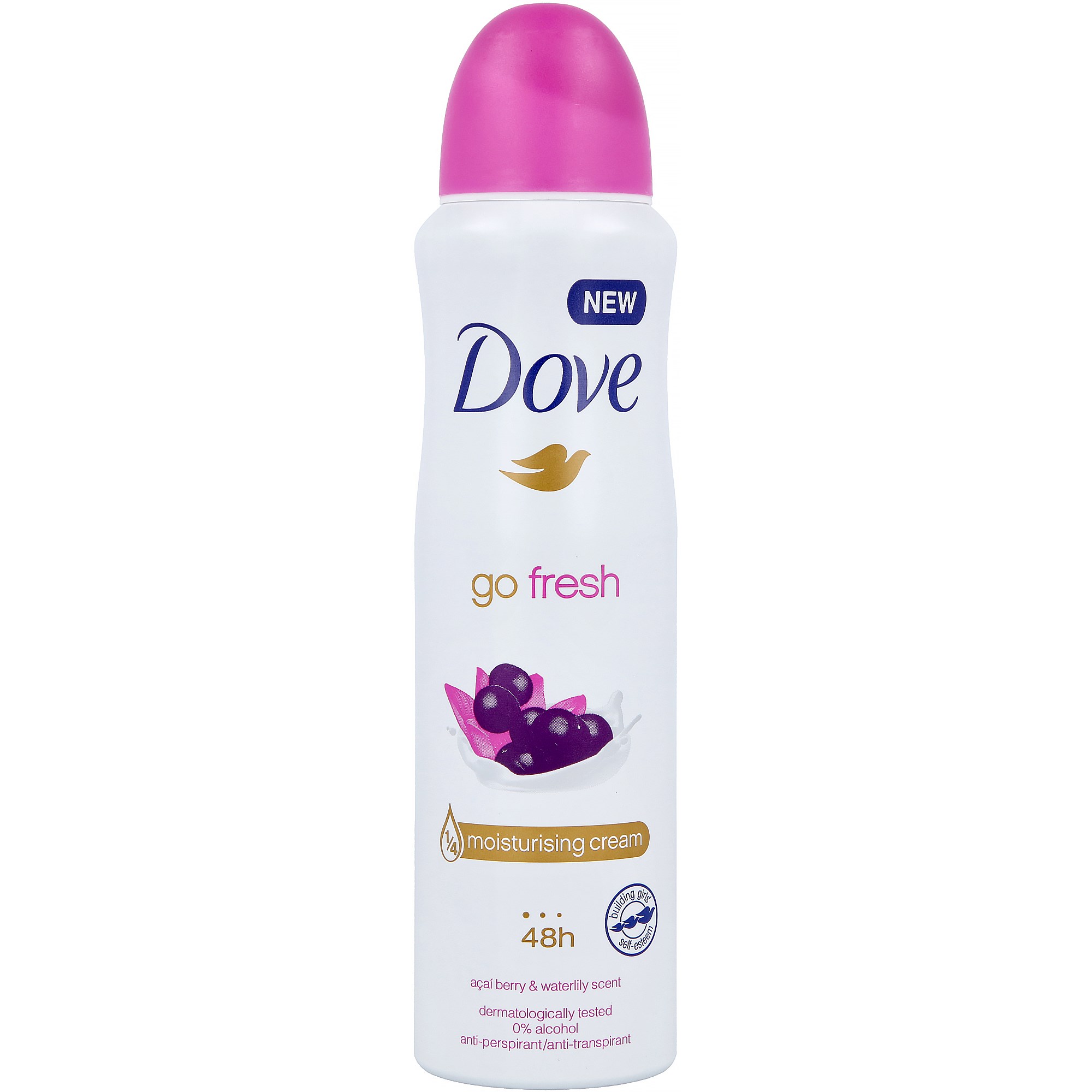 Läs mer om Dove Go Fresh Acai & Water Lily Spray 150 ml