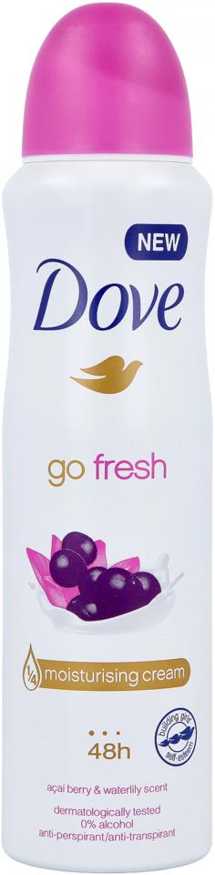 Dove Go Fresh Acai & Water Lily Spray 150 ml