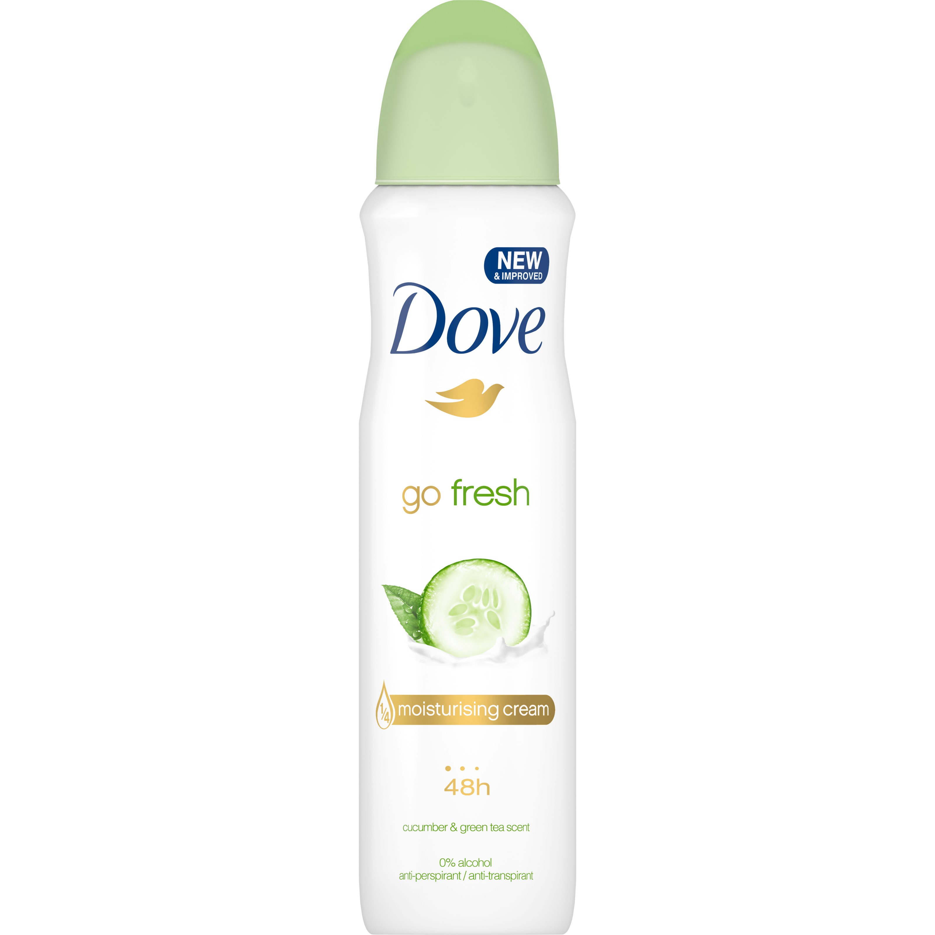 Läs mer om Dove Go Fresh Cucumber & Green Tea Anti-Perspirant Deo Spray 150 ml