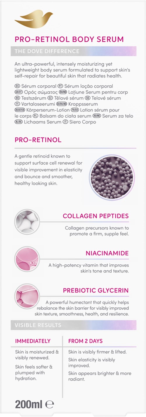 Dove Pro-Retinol Body Serum 200 ml