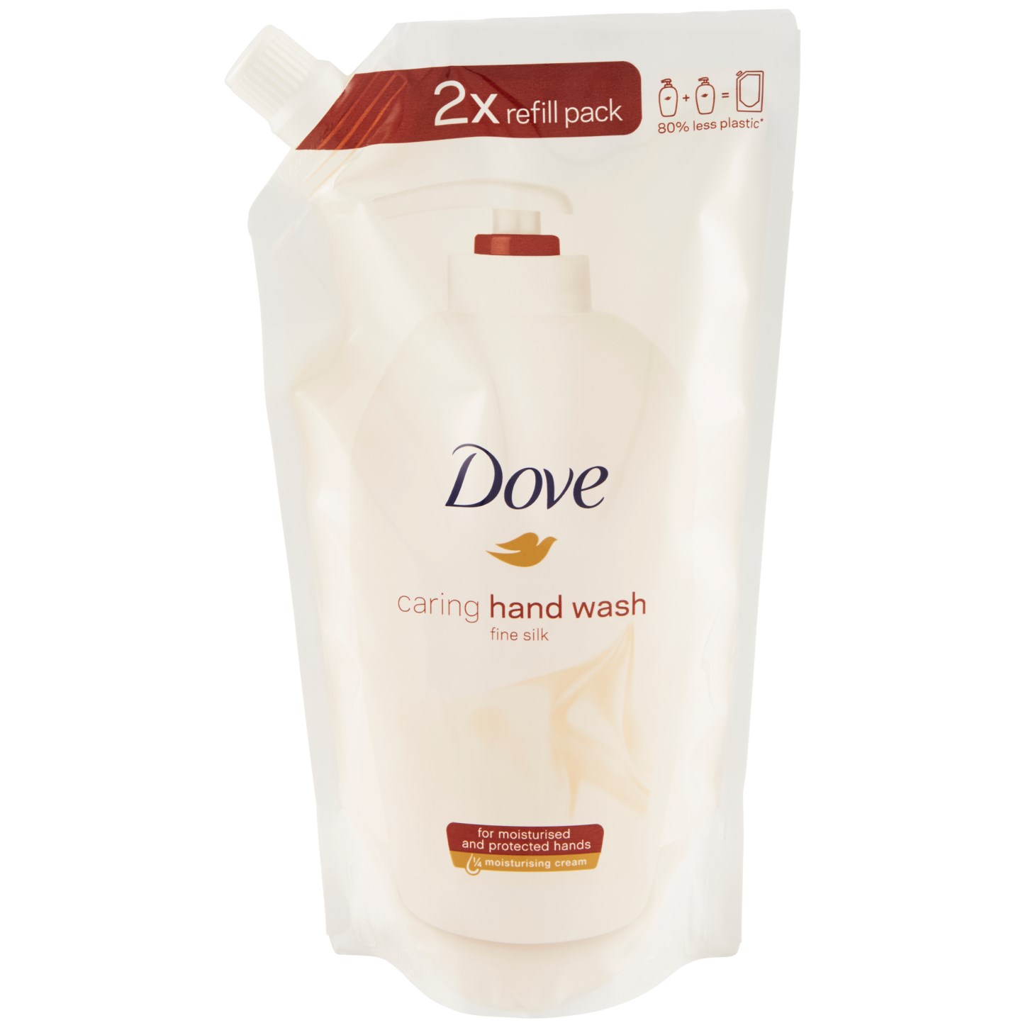 Läs mer om Dove Silk Fine Handtvål Refill 500 ml