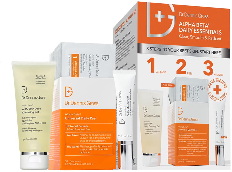 Dr Dennis Gross Skincare Alpha Beta Daily Essentials Universal 3 Step Kit