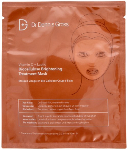 Dr Dennis Gross Vitamin C + Lactic Biocellulose Brightening Treatment Mask