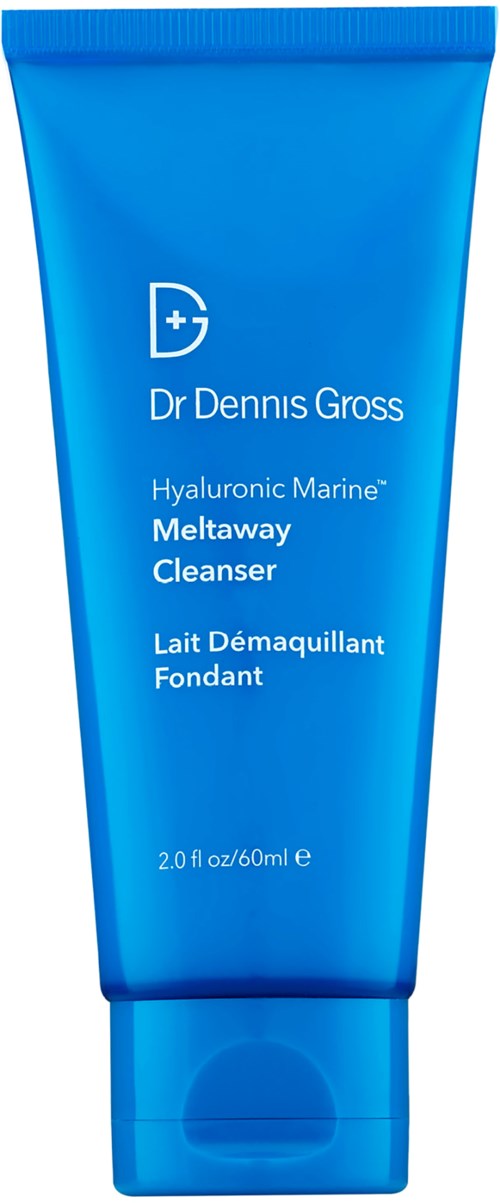 Sininen putkilo, jossa on Dr. Dennis Gross Meltaway Cleanser -teksti, koko 2 oz/60 ml.